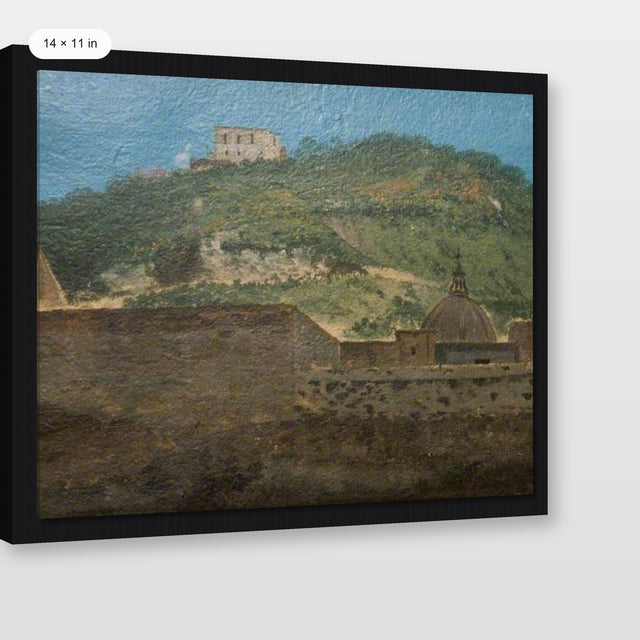 Naples Hilltop, Black Floater Frame