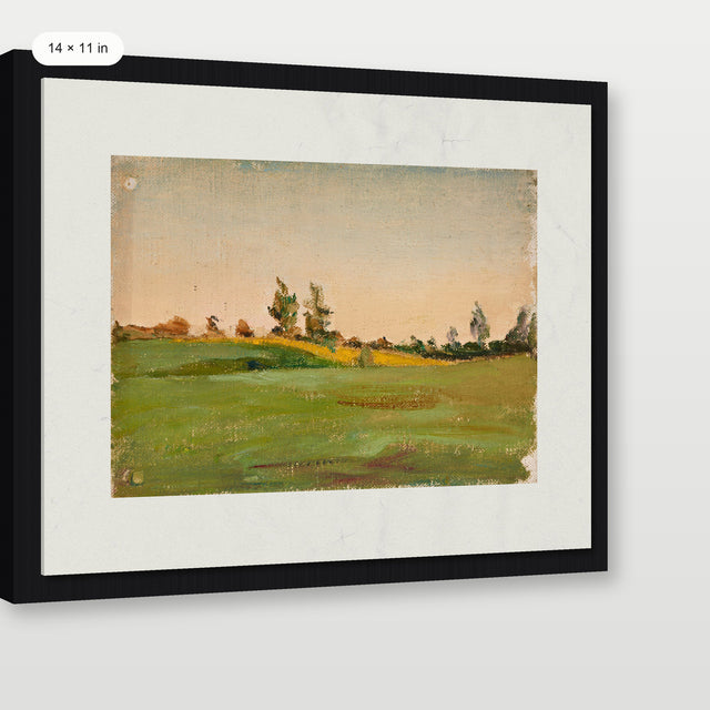 Trees, Black Floater Frame