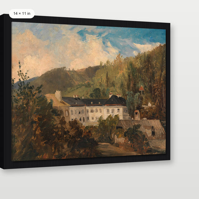 Austrian Villa, Black Floater Frame