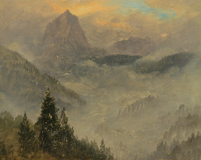 Winter Mountain Range, Full Bleed
