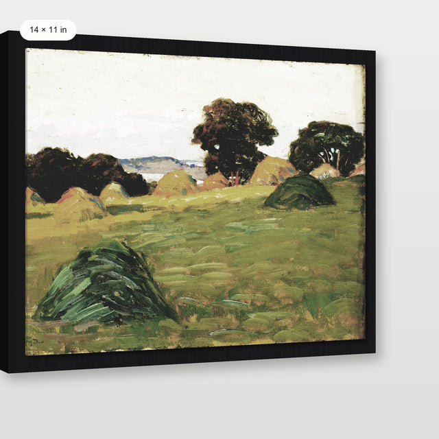 Country Landscape, Black Floater Frame