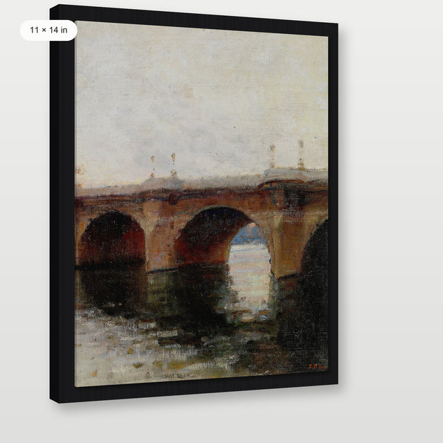 European Bridge, Black Floater Frame
