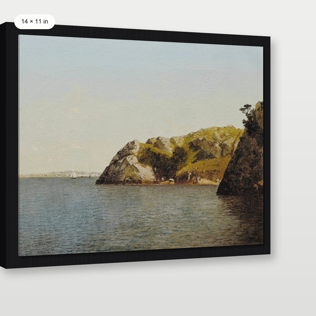 Moody Glass Lake, Black Floater Frame