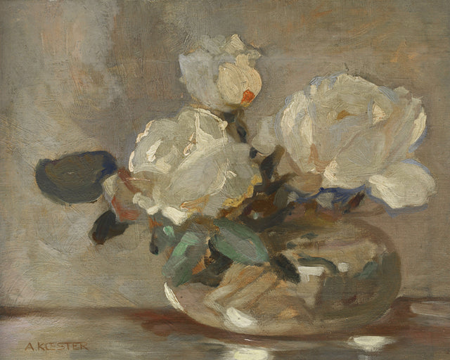 White Flower Pot, Full Bleed