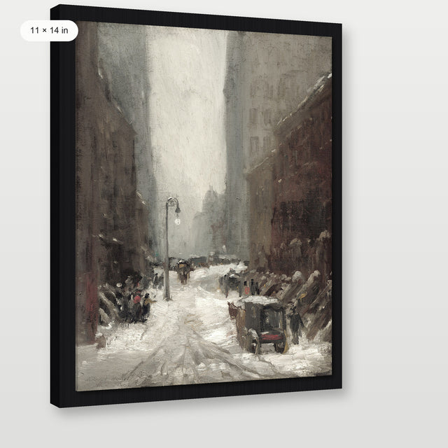 Moody Paris Winter, Black Floater Frame