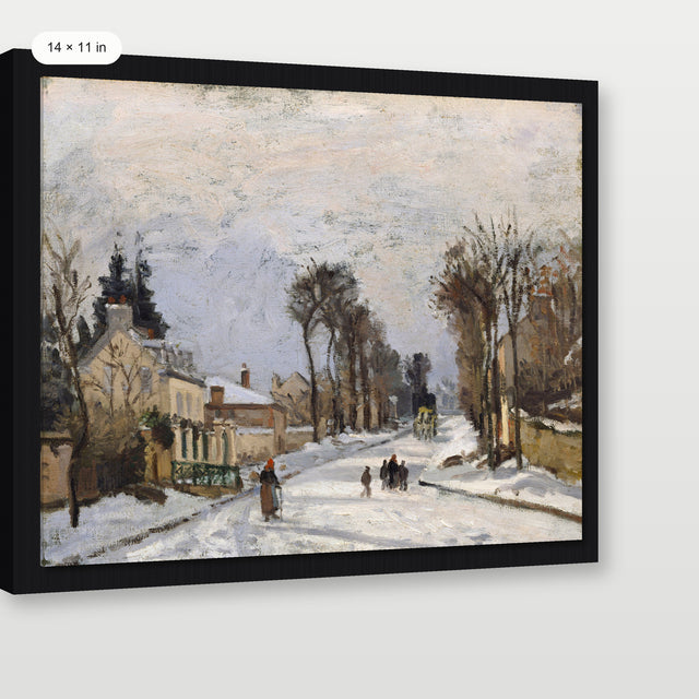 Winter Village, Black Floater Frame