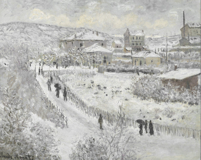 Neutral Winter Village, Full Bleed