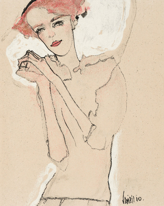 Egon Schiele - Portrait of a Woman, Full Bleed