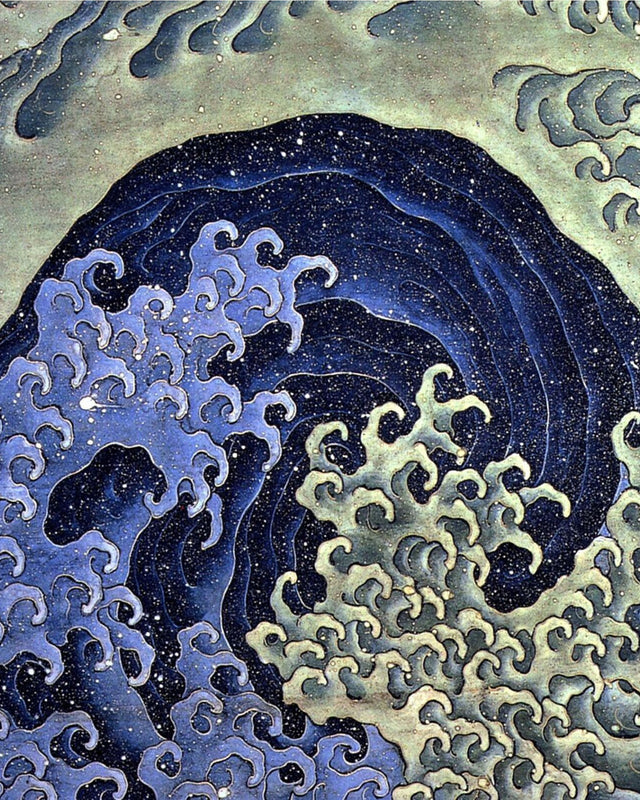 Hokusai - Feminine Wave, Full Bleed