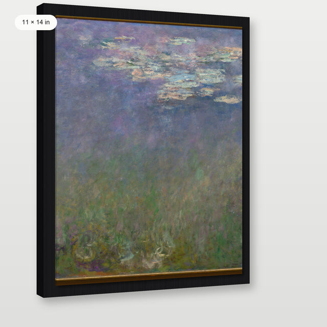 Monet - Agapanthus, Black Floater Frame