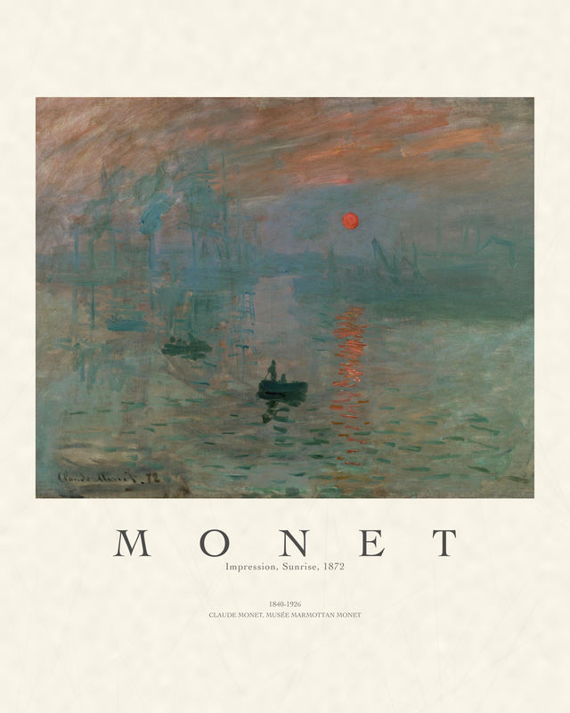 Monet - Impression, Sunrise, Gallery Style