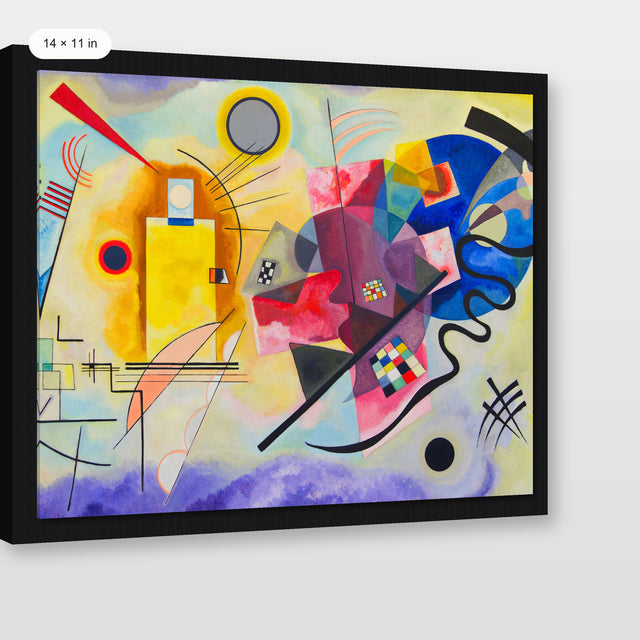 Kandinsky - Yellow, Red, Blue, Black Floater Frame