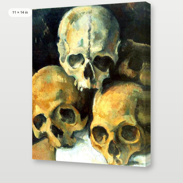 Cezanne - Pyramid Of Skulls, Gallery Wrap