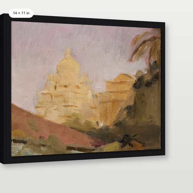 Indian Architecture, Black Floater Frame