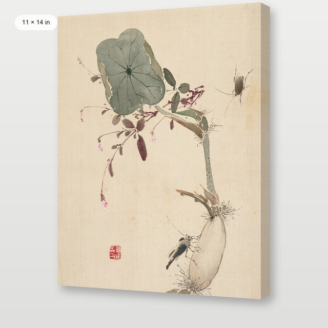 Japanese Flower Meditation, Gallery Wrap