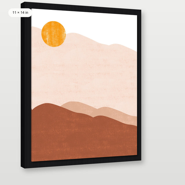 Sunrise, Black Floater Frame