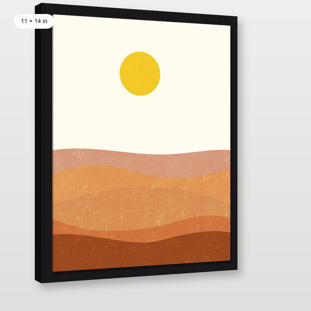 Sunrise No.2, Black Floater Frame