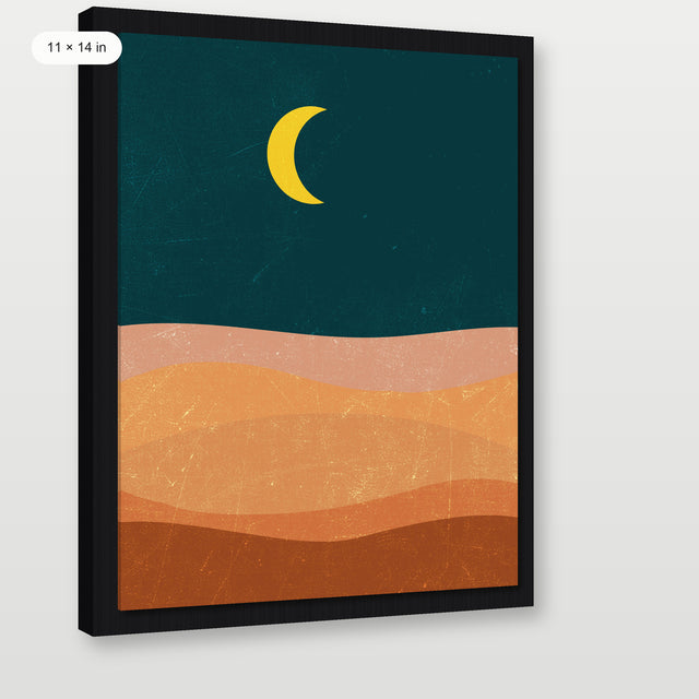 Moonrise No.2, Black Floater Frame