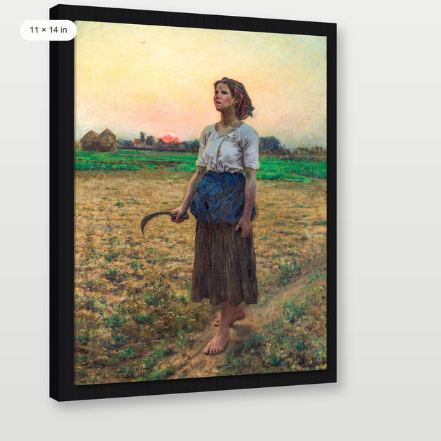 Breton - the Song of the Lark, Black Floater Frame