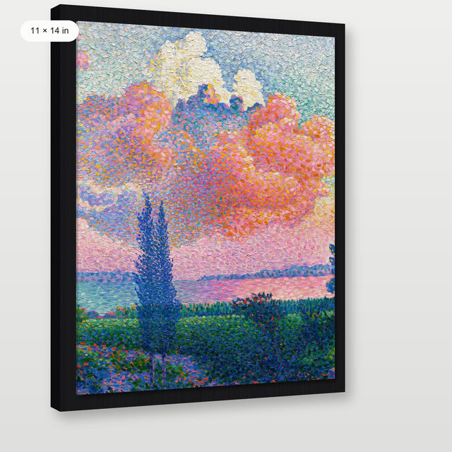 Cross - the Pink Cloud P1, Black Floater Frame