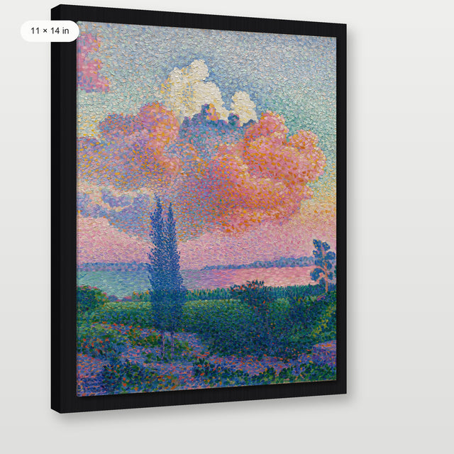 Cross - the Pink Cloud P2, Black Floater Frame