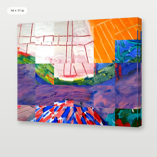 Hockney - Mulholland Drive, Gallery Wrap