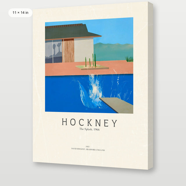 Hockney - The Splash, Gallery Wrap