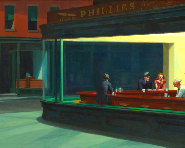 Hopper - Nighthawks, Full Bleed
