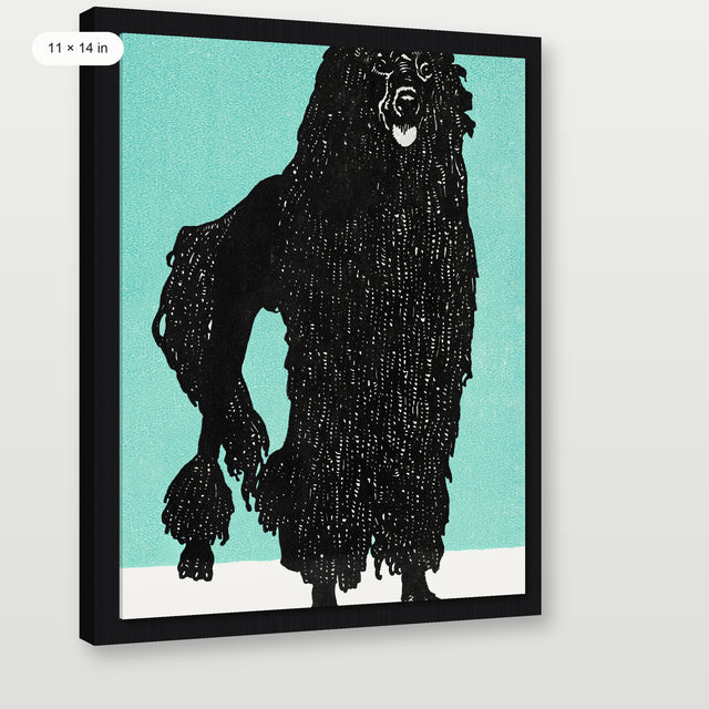 Jung - Poodle 1912, Black Floater Frame