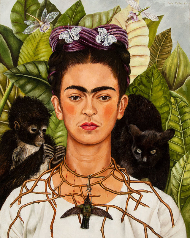 Kahlo - Self - portrait With Thorn Necklace And Hummingbird P2, Full Bleed