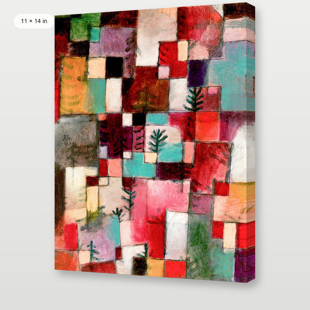 Klee - Red Green and Violet, Gallery Wrap