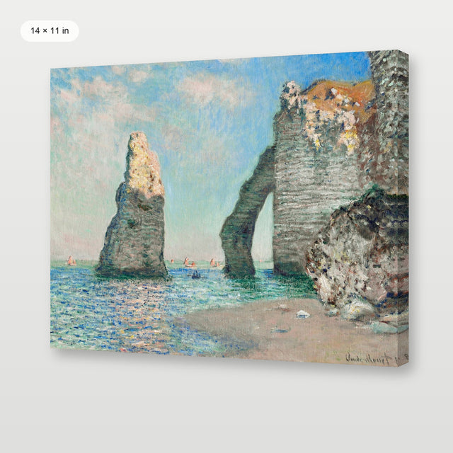Monet - The Cliffs At Etretat, Gallery Wrap