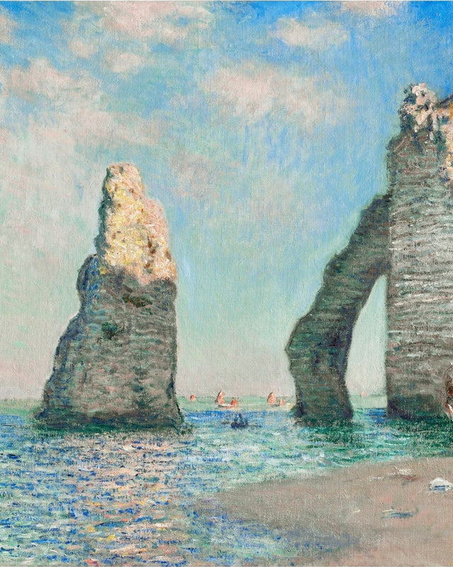 Monet - The Cliffs At Etretat P2, Full Bleed