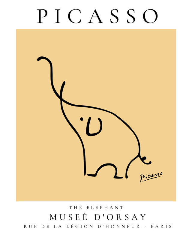Picasso - The Elephant, Gallery Style