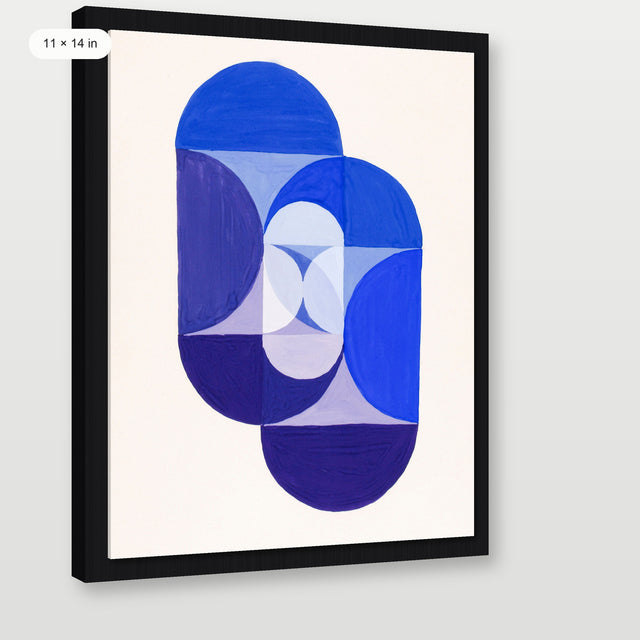 Schillinger - Key Blue, Black Floater Frame