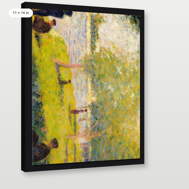 Seurat - Study For A Sunday, Black Floater Frame