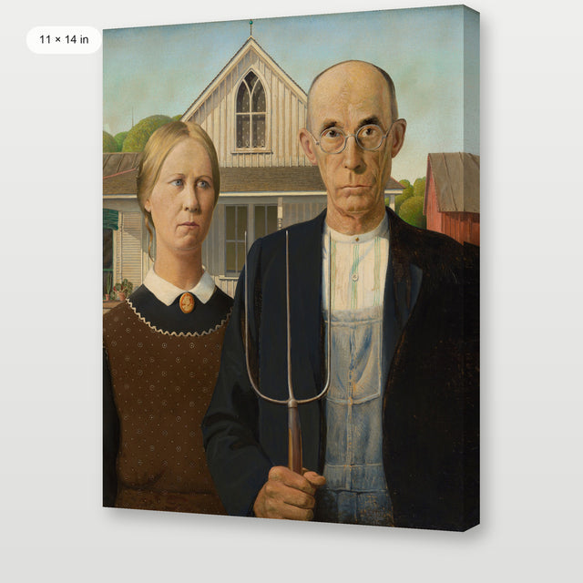 Wood - American Gothic, Gallery Wrap