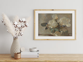 White Flower Pot