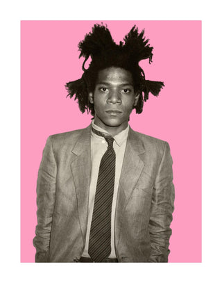 Basquiat - Portrait Pink