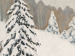 Winter Deer Landscape