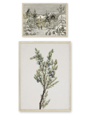Neutral Winter Landscape Set of 2
