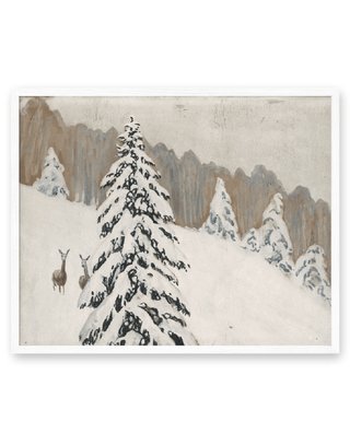 Winter Deer Landscape