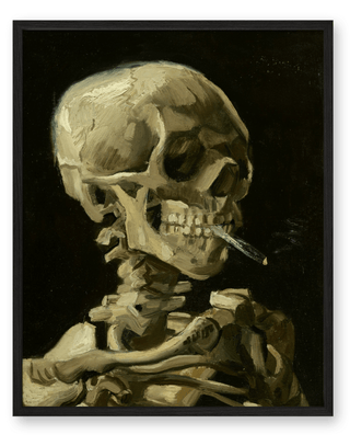 Van Gogh - Skull Of A Skeleton With Burning Cigarette