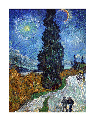 Van Gogh - Road With Cypress And Star