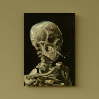 Van Gogh - Skull Of A Skeleton With Burning Cigarette - Canvas