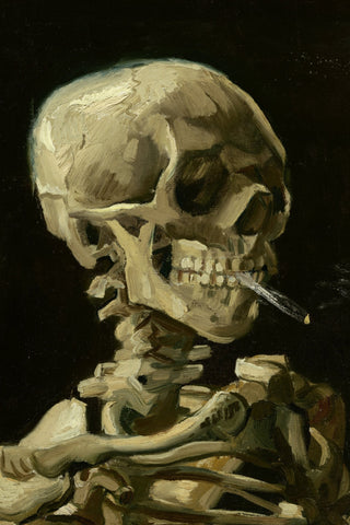 Van Gogh - Skull Of A Skeleton With Burning Cigarette