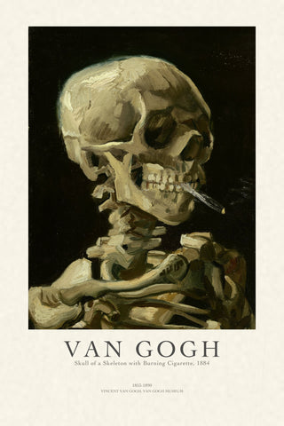 Van Gogh - Skull Of A Skeleton With Burning Cigarette