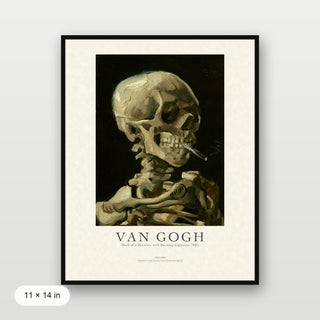 Van Gogh - Skull Of A Skeleton With Burning Cigarette