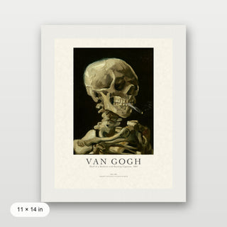 Van Gogh - Skull Of A Skeleton With Burning Cigarette
