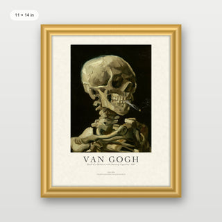 Van Gogh - Skull Of A Skeleton With Burning Cigarette